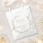 Sachets En Papier Fleur sauvage de jardin d'automne Mariage Merci (Coupé)