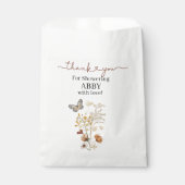 Sachets En Papier Fleur sauvage délicat et fête des papillons (Devant)