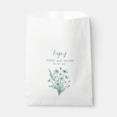 Sachets En Papier Fleur sauvage Elegance Mariage-Merci (Devant)