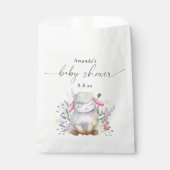 Sachets En Papier Fleur sauvage et agneau - Baby shower (Devant)