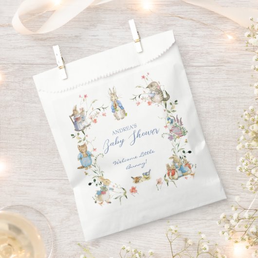 Sachets En Papier Fleur sauvage Peter le Baby shower Rabbit (Coupé)