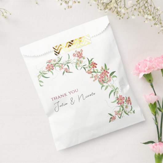 Sachets En Papier Fleur sauvage rose Rose Spring Garland Mariage (Scellé)