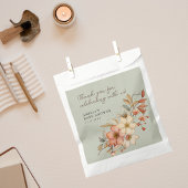 Sachets En Papier Fleur sauvage Sage Green Baby shower Boho Rustiqu