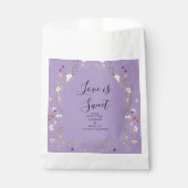 Sachets En Papier Fleur sauvage violet Mariage Floral été (Devant)