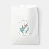 Sachets En Papier Fleur tropicale orange (Devant)