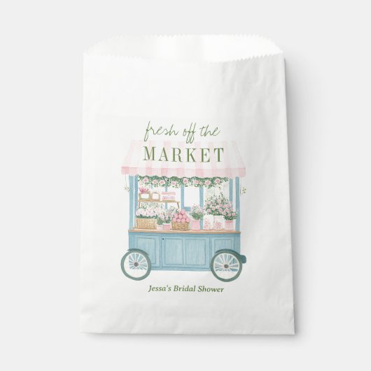 Sachets En Papier Fleuriste Fraîche du Marché pour la Mariée (Devant)