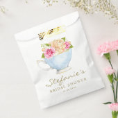 Sachets En Papier Fleurs à l'aquarelle dans une tasse de thé pour un (Scellé)