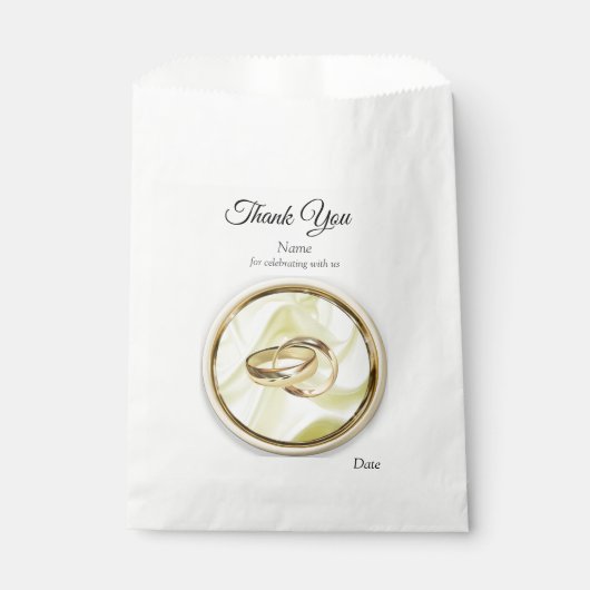 Sachets En Papier Fleurs Abstraites d'argent ou d'or sur - Silk & Ar (Devant)
