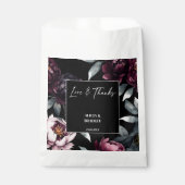 Sachets En Papier Fleurs bordeaux foncées moody (Devant)