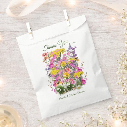 Sachets En Papier Fleurs classiques de la prairie rétro (Coupé)