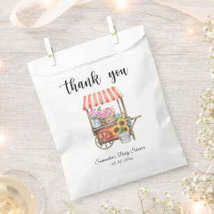 Sachets En Papier Fleurs cultivées localement Baby shower du marché
