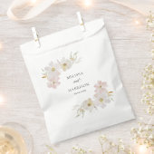 Sachets En Papier Fleurs d'aquarelle crème et bleu (Coupé)