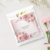 Sachets En Papier Fleurs d'aquarelle rose fêtards Parties scintillan (Scellé)