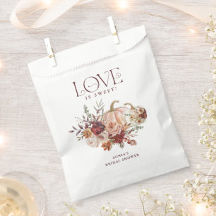 Sachets En Papier Fleurs d'automne 'L'amour est doux' Fête des marié