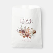 Sachets En Papier Fleurs d'automne 'L'amour est doux' Fête des marié (Devant)