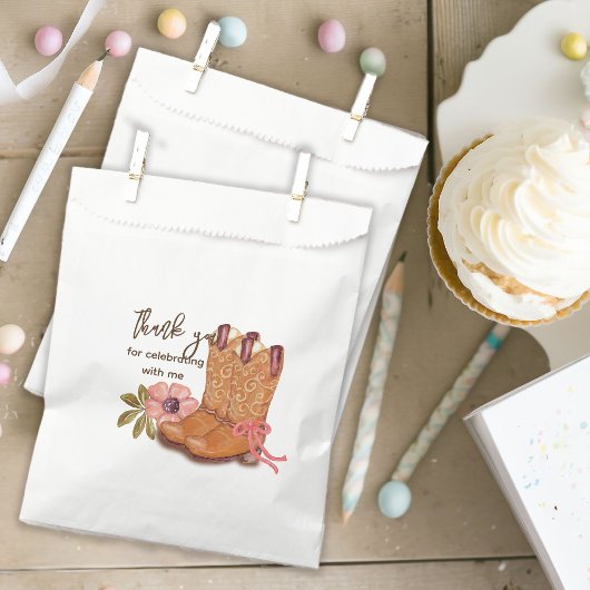 Sachets En Papier Fleurs de Boho Occidentale Cowgirl Boots Whimsical