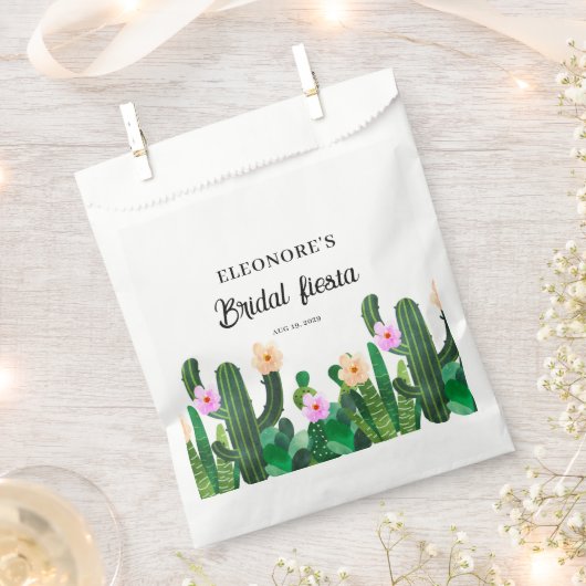 Sachets En Papier Fleurs de cactus Fiesta de mariage (Coupé)