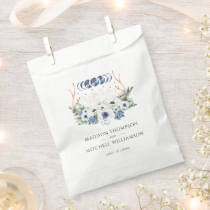 Sachets En Papier Fleurs de Cristaux de Lune Mariage Bohème Métaphys
