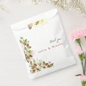 Sachets En Papier Fleurs de fraises rouges sucrées Mariage (Scellé)