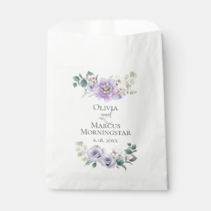 Sachets En Papier Fleurs de mariage Violet Lavender Peony