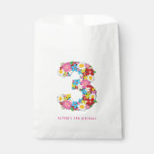 Sachets En Papier Fleurs de Printemps Whimsical Fête de fille 3e ann (Devant)