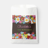 Sachets En Papier Fleurs de printemps Whimsical Jardin Fête d'annive (Devant)