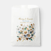 Sachets En Papier Fleurs de recouvrement papier Mariage toujours et (Devant)