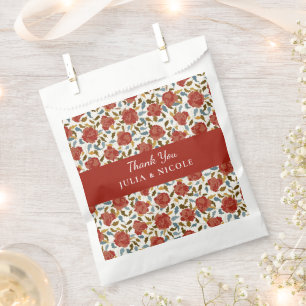 Sachets En Papier Fleurs de rose sauvage Jardin Affaire Mariage