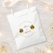 Sachets En Papier Fleurs de soleil modernes rustiques simple mariage (Coupé)