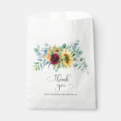 Sachets En Papier Fleurs de soleil rustiques et fleurs Roses (Devant)