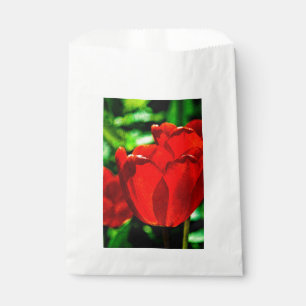 Sachets En Papier Fleurs de tulipes rouges