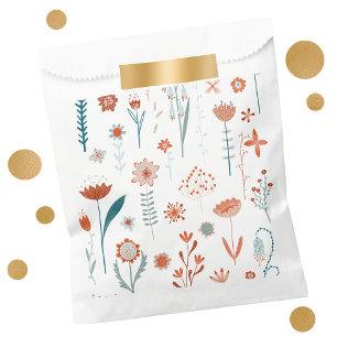 Sachets En Papier Fleurs d'été scandinaves