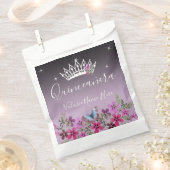 Sachets En Papier Fleurs et papillon princesse Quinceanera (Coupé)