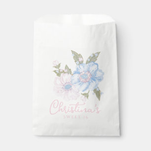 Sachets En Papier Fleurs grandmillénaristes bleues et roses pour Swe