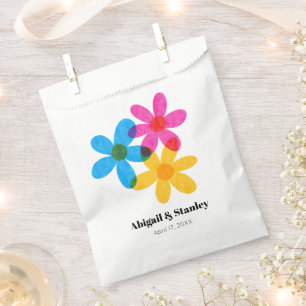 Sachets En Papier Fleurs hippies brillantes et audacieuses Mariage d