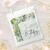 Sachets En Papier Fleurs Meadow élégant anniversaire (Coupé)