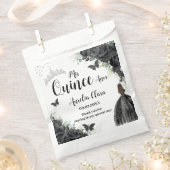 Sachets En Papier Fleurs noires Papillons Robe fille Quinceanera (Coupé)