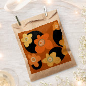 Sachets En Papier fleurs orange (Coupé)