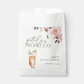 Sachets En Papier Fleurs & Prosecco Fête de Mariage Florale (Devant)