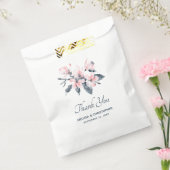 Sachets En Papier Fleurs rose et gris Mariage Aquarelle classique (Scellé)