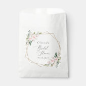 Sachets En Papier Fleurs roses, Fleurs roses, Bohème, Mariage (Devant)