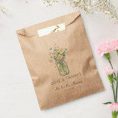 Sachets En Papier Fleurs rustiques Mason Jar Favoriser (Scellé)