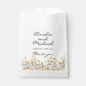 Sachets En Papier Fleurs sauvages blancs de prairie jaune (Devant)