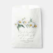 Sachets En Papier Fleurs sauvages marguerites traiter sac mariage me (Devant)