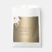 Sachets En Papier Fleurs sauvages rustiques sur Elegant Gold (Devant)