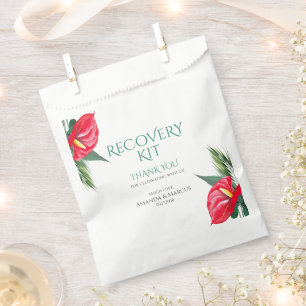 Sachets En Papier Fleurs tropicales Kit de récupération Mariage clas