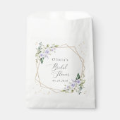 Sachets En Papier Fleurs violettes, Fleurs blanches, Boho, Fête des (Devant)