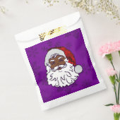 Sachets En Papier flocon de Noël violet noir père Noël (Scellé)