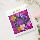 Sachets En Papier Floral Abstrait rose vif (Scellé)