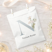 Sachets En Papier Floral blanc le plus doux (Coupé)